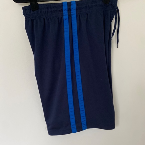 Kids Navy Blue athletic shorts - Picture 2 of 5